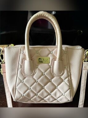 Pink Luv Betsey by Betsey Johnson Quilted Heart Bag